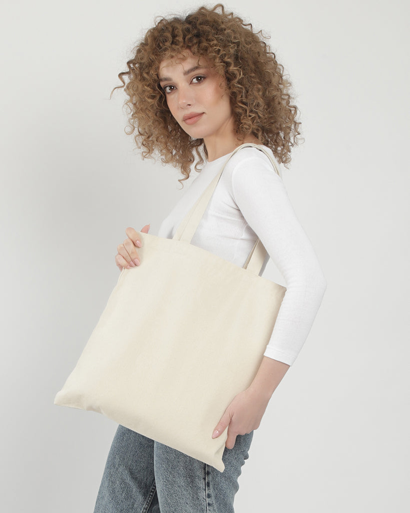 Eco Friendly Recycled Cotton Canvas Basic Tote Bags - RC200