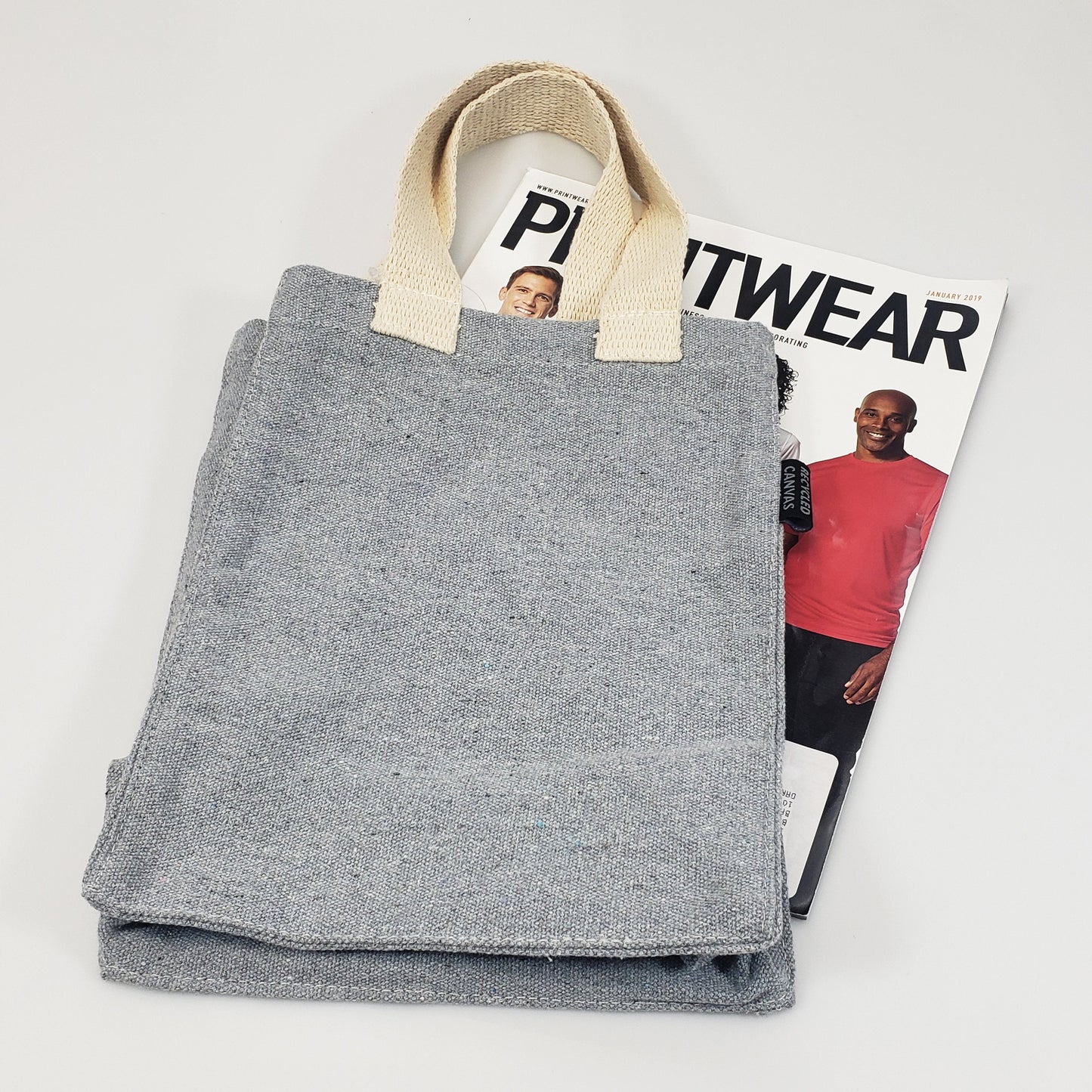 recycled canvas tote